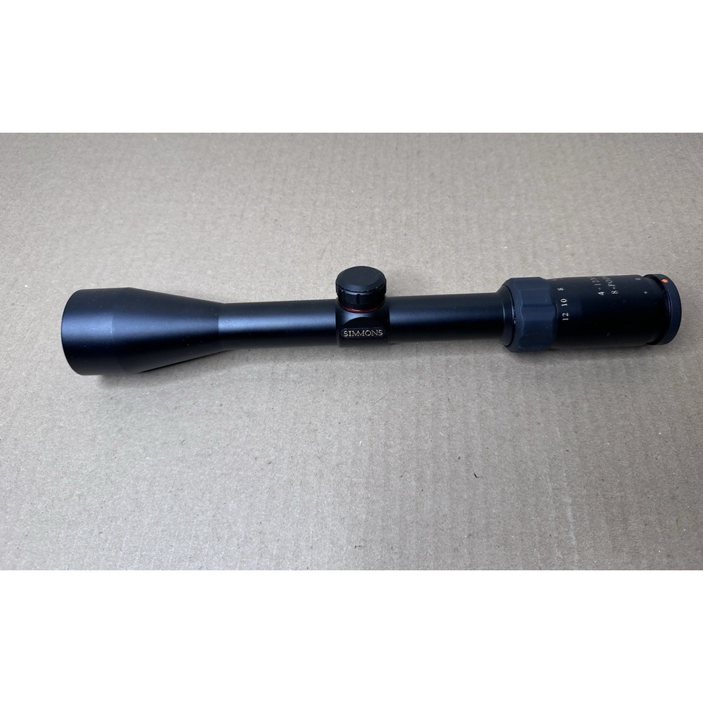 Simmons 8-Point 4-12x40mm AO Rifle Scope Black Duplex Reticle S8P41240